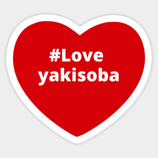 Love Yakisoba - Hashtag Heart Sticker